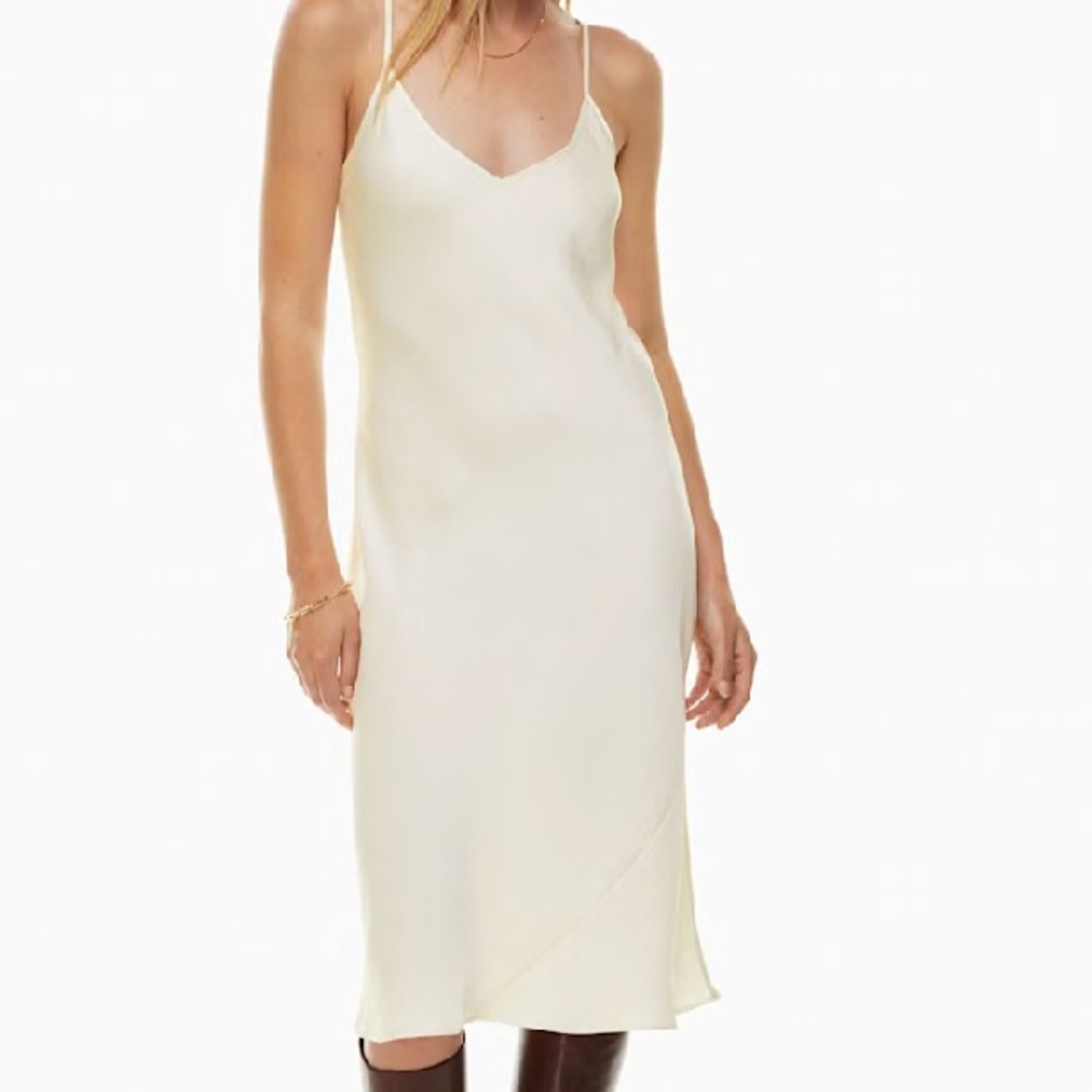 Wilfred Pink Sleeveless Slip Midi Dress